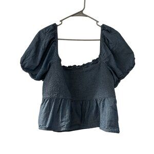 J Crew Denim Baby Doll Crop Top - 3X - Baby Doll